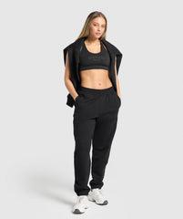 Campus Classics Graphic Sports Bra Black
