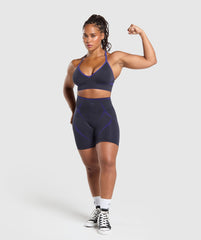 Apex Lift Seamless Sports Bra Heavy Blue/Cobalt Purple