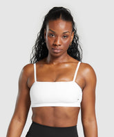 Cut Out Bandeau White