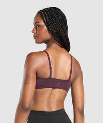 Twist Front Bralette Depth Purple