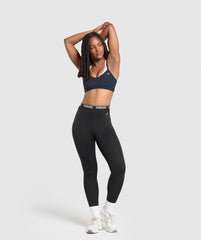 Double Up Sports Bra Heavy Blue/Soft White