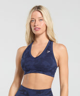 Adapt Camo Sports Bra Midnight Blue/Ash Blue