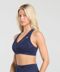 Adapt Camo Sports Bra Midnight Blue/Ash Blue
