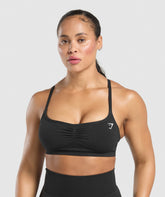 Lift Seamless Sports Bra Black/Black Marl