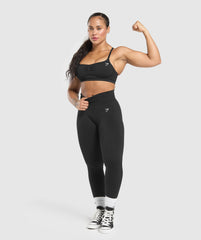 Lift Seamless Sports Bra Black/Black Marl