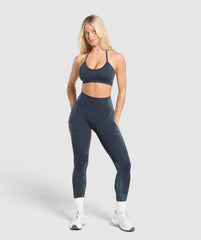 Caged Seamless Bralette Heavy Blue/Iron Blue