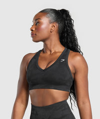 Adapt Camo Sports Bra Black/Asphalt Grey
