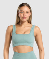 Corset Seamless Sports Bra Celeste Blue