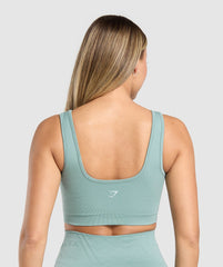 Corset Seamless Sports Bra Celeste Blue