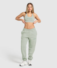 Campus Classics Graphic Sports Bra Stone Grey