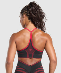 Apex Lift Seamless Sports Bra Black/Carmine Red