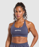 Strength Department Graphic Sports Bra Weighted Purple