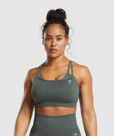 Adapt Fleck Seamless Sports Bra Slate Teal/Cargo Teal
