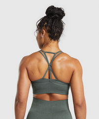 Adapt Fleck Seamless Sports Bra Slate Teal/Cargo Teal