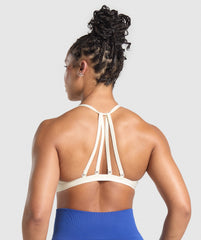 Syd Grows Minimal Sports Bra Soft White