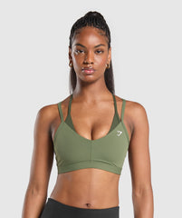 Double Up Sports Bra Core Olive/Winter Olive