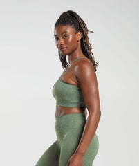 Adapt Fleck Seamless Halterneck Bralette Dusk Green/Light Sage Green