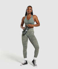 Adapt Camo Seamless Sports Bra Unit Green/Chalk Green