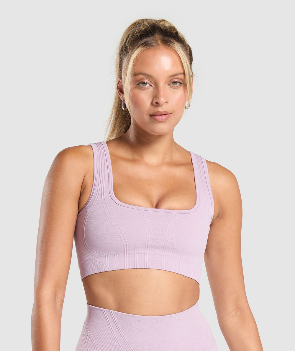 Corset Seamless Sports Bra Warm Lilac