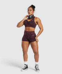 Adapt Camo Seamless Sports Bra Plum Brown/Burgundy Brown