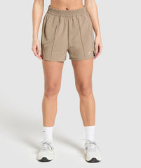 Pintuck Shorts Lifestyle Brown