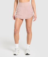 Ruched Skort Muted Pink