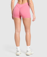 Dipped Waistband Shorts Sunset Pink