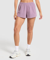 Fleece Shorts Soft Purple
