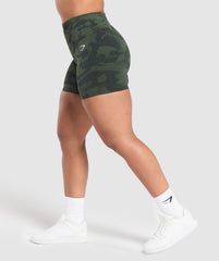 Adapt Camo Seamless Shorts Victory Green/ Force Green