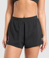 Your Plate or Mine Cotton Shorts Black
