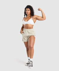 Lifting Graphic Shorts Pebble Grey