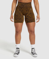 Adapt Safari Tight Shorts Archive Brown/Burnt Yellow
