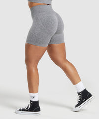 Lift Seamless Shorts Brushed Grey/White Marl