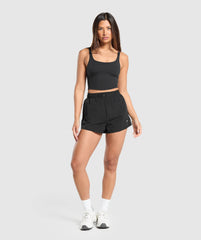 Buckle Waisted Shorts Black