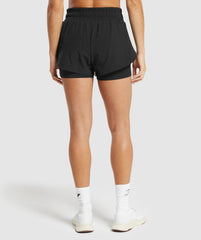 Running 2 In 1 Shorts Black