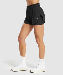 Running 2 In 1 Shorts Black