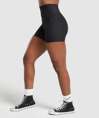 Ribbed Shorts Black