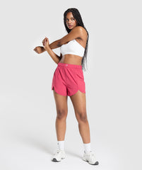 Scallop Hem Shaped Shorts Vintage Pink