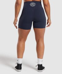 Legacy Logo Tight Shorts Heavy Blue