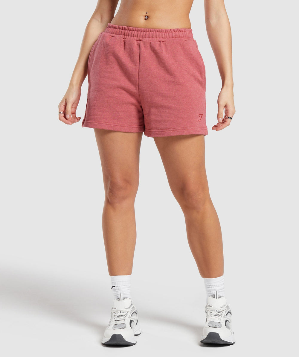 Rest Day Sweat Shorts Heritage Pink Marl