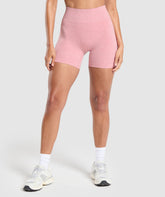 Luxe Seamless Shorts Cosy Pink Marl