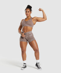 Adapt Camo Seamless Shorts Mocha Mauve/Stone Pink
