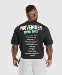 Movember Graphic T-Shirt Black