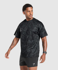 Oversized Performance T-Shirt Obsidian Black
