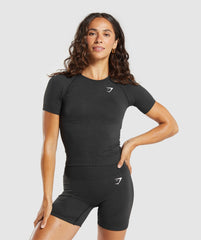 Vital Tight T-Shirt Black Marl