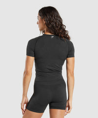 Vital Tight T-Shirt Black Marl