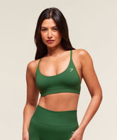 Everyday Seamless Racerback Sports Bra Athletic Green