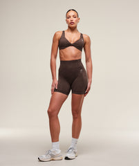 Adapt X Whitney Animal Seamless Twist Front Bra Archive Brown/Soft Brown
