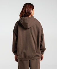 Rest Day Sweats Hoodie Cozy Brown Marl