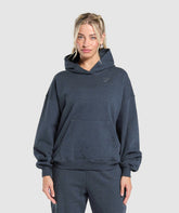 Rest Day Sweats Hoodie Indigo Blue Marl